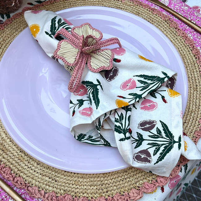 Oversized Printed Napkin Set, Starburst Dandelion (Pack Of 4) - Tabletop - 2