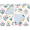 Oversized Printed Napkin Set, Blue Skinny Stripes (Pack Of 4) - Tabletop - 3