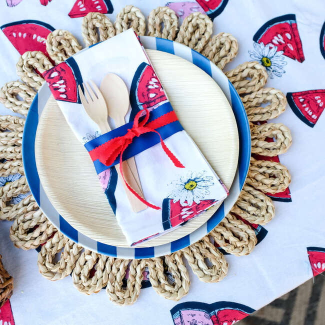 Oversized Printed Napkin Set, Slice of Summer (Pack Of 4) - Tabletop - 2