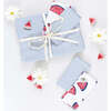 Oversized Printed Napkin Set, Blue Skinny Stripes (Pack Of 4) - Tabletop - 4