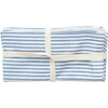 Oversized Printed Napkin Set, Blue Skinny Stripes (Pack Of 4) - Tabletop - 5