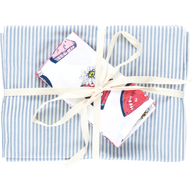 Oversized Printed Napkin Set, Slice of Summer (Pack Of 4) - Tabletop - 4