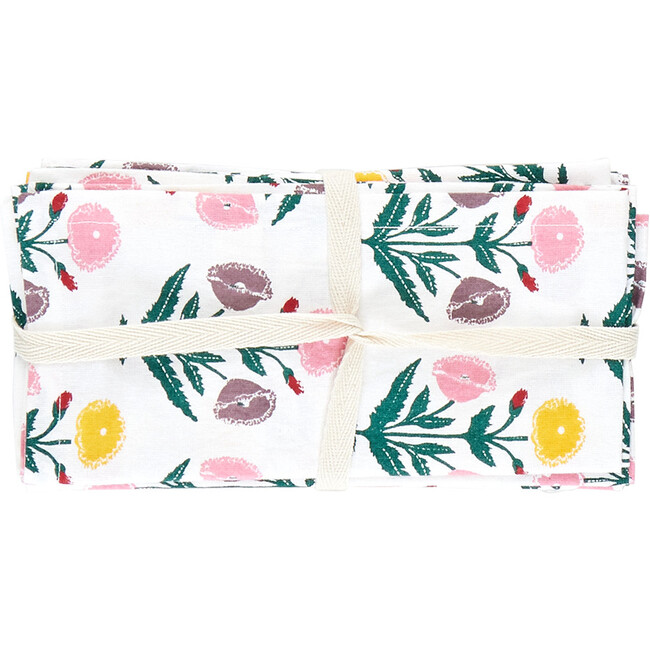Oversized Printed Napkin Set, Starburst Dandelion (Pack Of 4) - Tabletop - 6