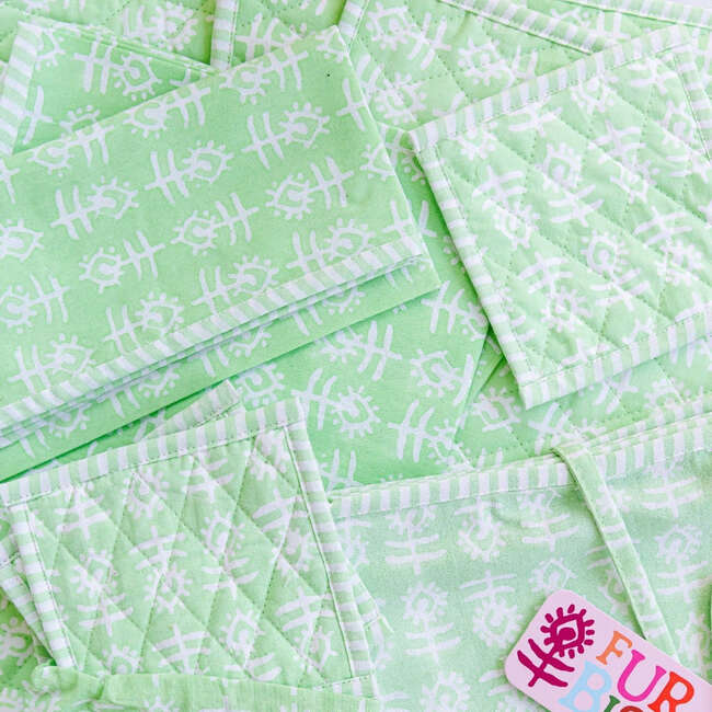 Flower Tea Towels S/2 - Mint - Tabletop - 3