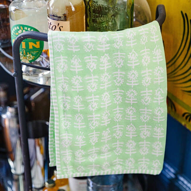 Flower Tea Towels S/2 - Mint - Tabletop - 4