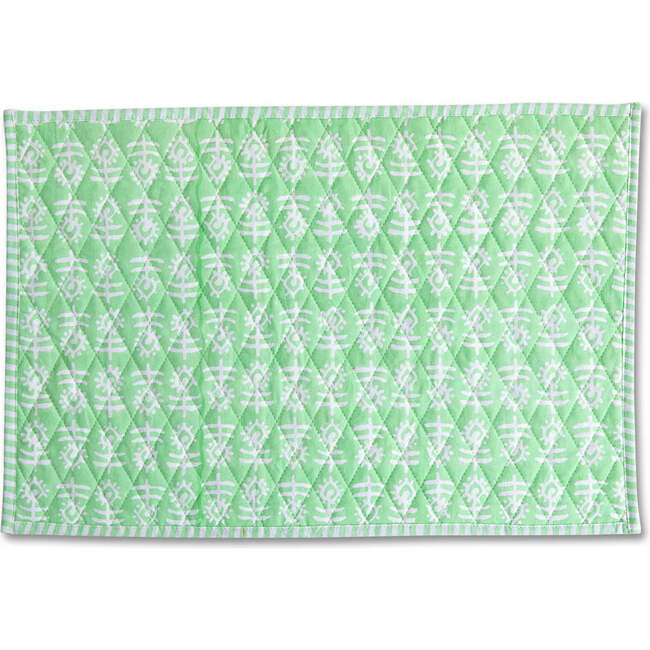 Flower Quilted Placemant, Mint