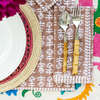 Flower Quilted Placemat, Khaki - Tabletop - 2