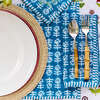 Flower Quilted Placemat, Blue - Tabletop - 2
