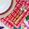 Flower Napkin, Red - Tabletop - 2