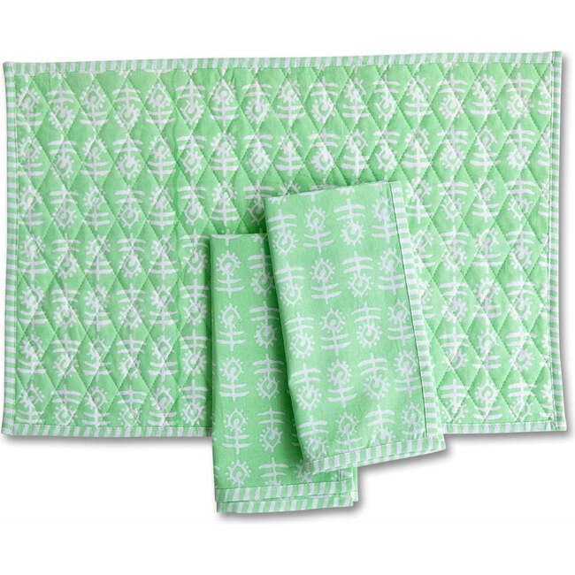 Flower Quilted Placemant, Mint - Tabletop - 3