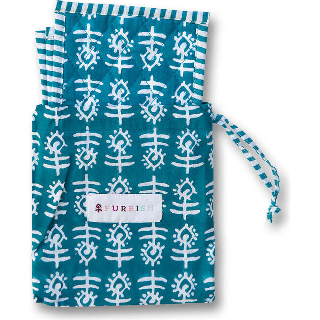 Blue Flower Coaster, Set of 4 - Tabletop - 4