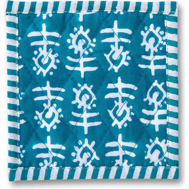 Blue Flower Coaster, Set of 4 - Tabletop - 5