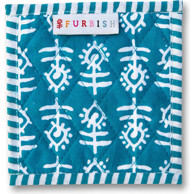 Blue Flower Coaster, Set of 4 - Tabletop - 6