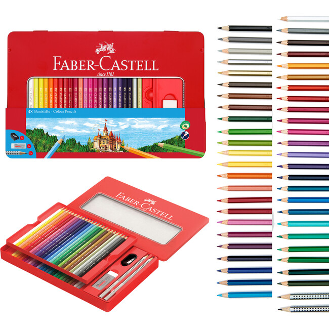 48 Count Classic Colored Pencils and Accessories Gift Set
