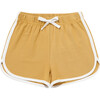 Bamboo Terry Drawstring Track Shorts, Golden Sunshine - Shorts - 1 - thumbnail