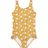 Ruffle Leg One-Piece Swimsuit, Sunny Days - One Pieces - 1 - thumbnail