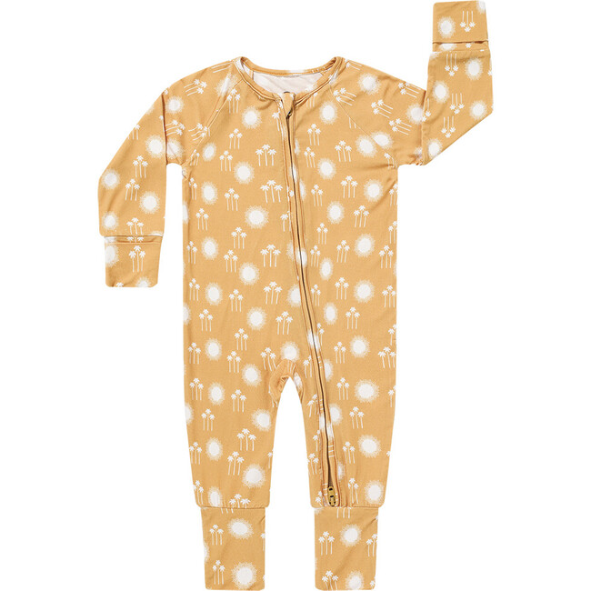 Bamboo Pajama Convertible Footie Romper, Sunny Days
