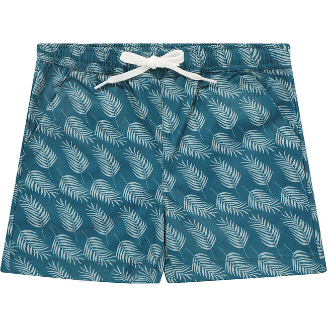 Drawstring Track Swim Trunks, Palms In Paradise