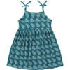 Bamboo Tie-Shoulder Print Sundress, Palms In Paradise - Dresses - 1 - thumbnail