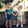 Viscose Bamboo Terry Ringer Print T-Shirt, Just Beachy - T-Shirts - 2