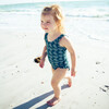 Ruffle Leg One-Piece Swimsuit, Palms In Paradise - One Pieces - 3