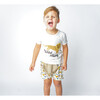 Viscose Bamboo Terry Ringer Print T-Shirt, Wild Thing - T-Shirts - 3