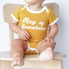 Bamboo Terry Ringer Baby Onesie, Ray Of Sunshine - Bodysuits - 3
