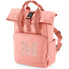 Liberty Of London Personalised Roll Top Backpack, Dusky Pink - Backpacks - 1 - thumbnail