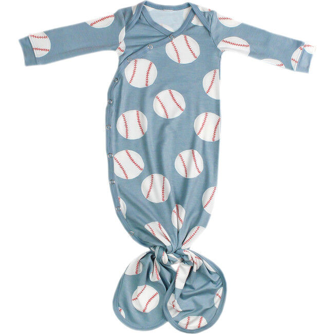 Slugger Newborn Knotted Gown