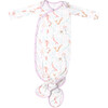 Coral Newborn Knotted Gown - Nightgowns - 1 - thumbnail