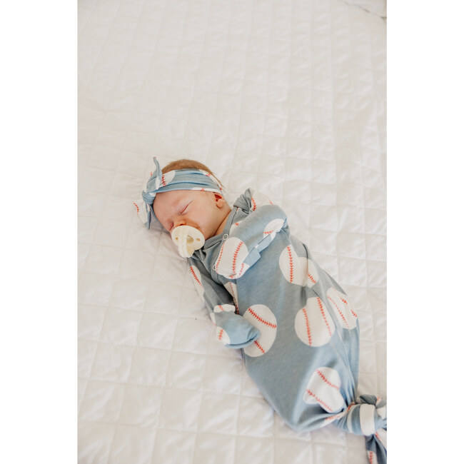 Slugger Newborn Knotted Gown - Nightgowns - 6