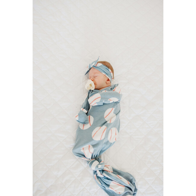 Slugger Newborn Knotted Gown - Nightgowns - 8