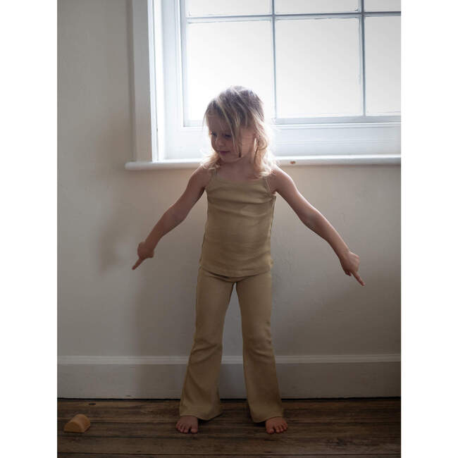 The Ribbed Vest, Beige - Vests - 3