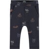 All-Over Vikings Print Legging, Navy And Multicolors - Leggings - 1 - thumbnail