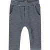 2-Front And 1-Back Pocket Striped Legging, Navy And Blue - Leggings - 1 - thumbnail