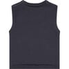 2-Buttoned Shoulder Vest, Navy - Vests - 2