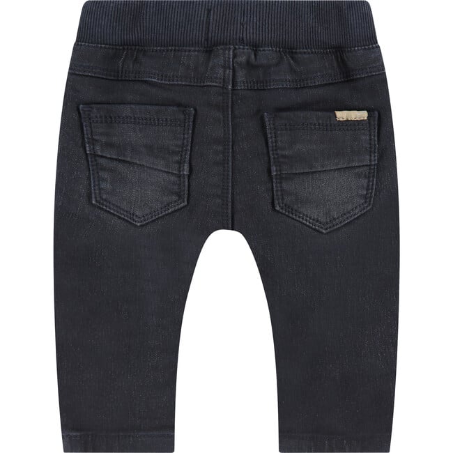 Classic Denim Pants, Navy - Pants - 2