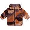 Reversible 2-Pocket Furry Coat, Multicolor And Purple - Faux Fur Coats - 1 - thumbnail