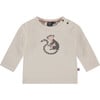 Lemur Graphic Long Sleeve Tee Shirt, Ivory - Tees - 1 - thumbnail