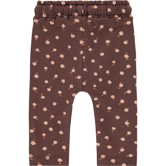 All-Over Flower Graphic Bow Waistband Sweatpants, Brown - Sweatpants - 2