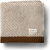 Honeycomb Blanket, Brown - Blankets - 1 - thumbnail