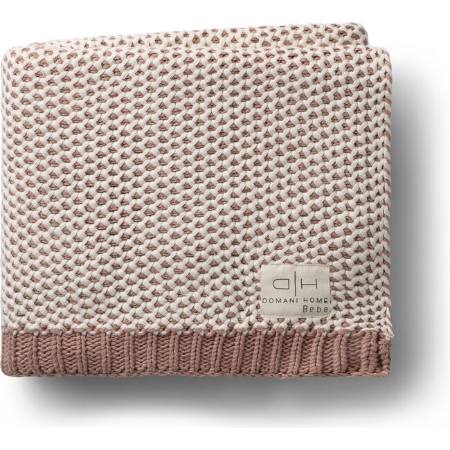Honeycomb Blanket, Blush Pink - Blankets - 1