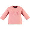 Monochromatic Playground Print Long Sleeve Tee Shirt, Peachy Pink - Tees - 1 - thumbnail