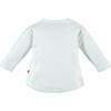 At the Beach Print Long Sleeve Tee Shirt, White And Multicolors - Tees - 2