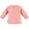 Monochromatic Playground Print Long Sleeve Tee Shirt, Peachy Pink - Tees - 2