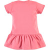 Short Sleeve Drop Peplum Waist T-Shirt Dress, Coral Pink - Dresses - 2