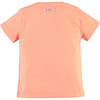 Crab Print Short Sleeve Tee Shirt, Fluorescent Orange - Tees - 2