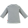 Striped Long Sleeve Enlarged Front Pocket Tee Shirt, Stripes - Tees - 2