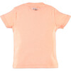 Boat Print Short Sleeve Tee Shirt, Fluorescent Orange - Tees - 2 - thumbnail