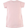 Giraffe Print Short Sleeve T-Shirt Dress, Coral Pink - Dresses - 2
